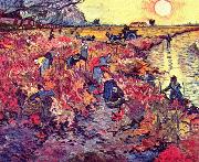 Vincent Van Gogh Die roten Weingarten painting